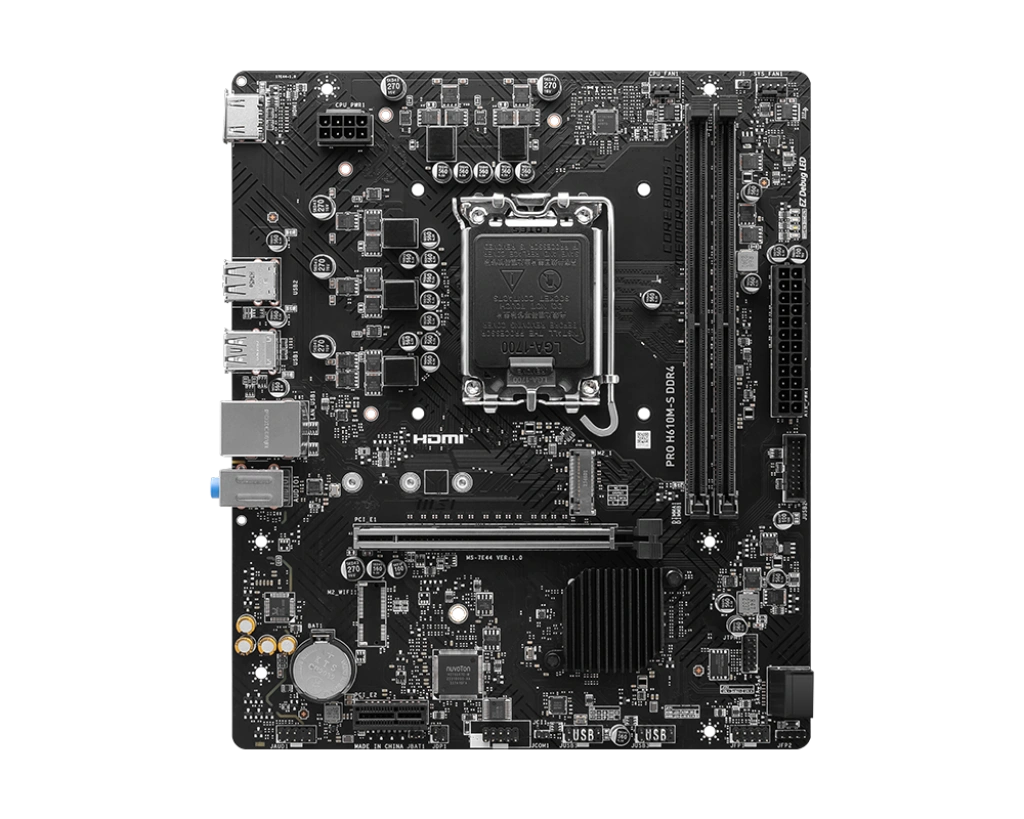 MSI PRO H610M-S DDR4 (Micro-ATX | Support 14th, 13th & 12th Gen Intel Processor)