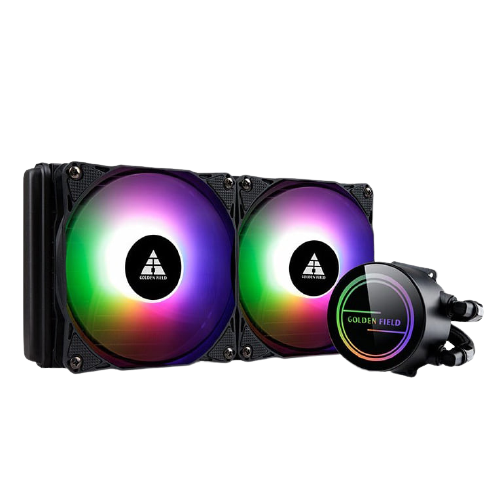 Golden Field Dragon Scale 240 (Double 12CM RGB FAN | Aluminum Radiator | Support Intel & AMD System)