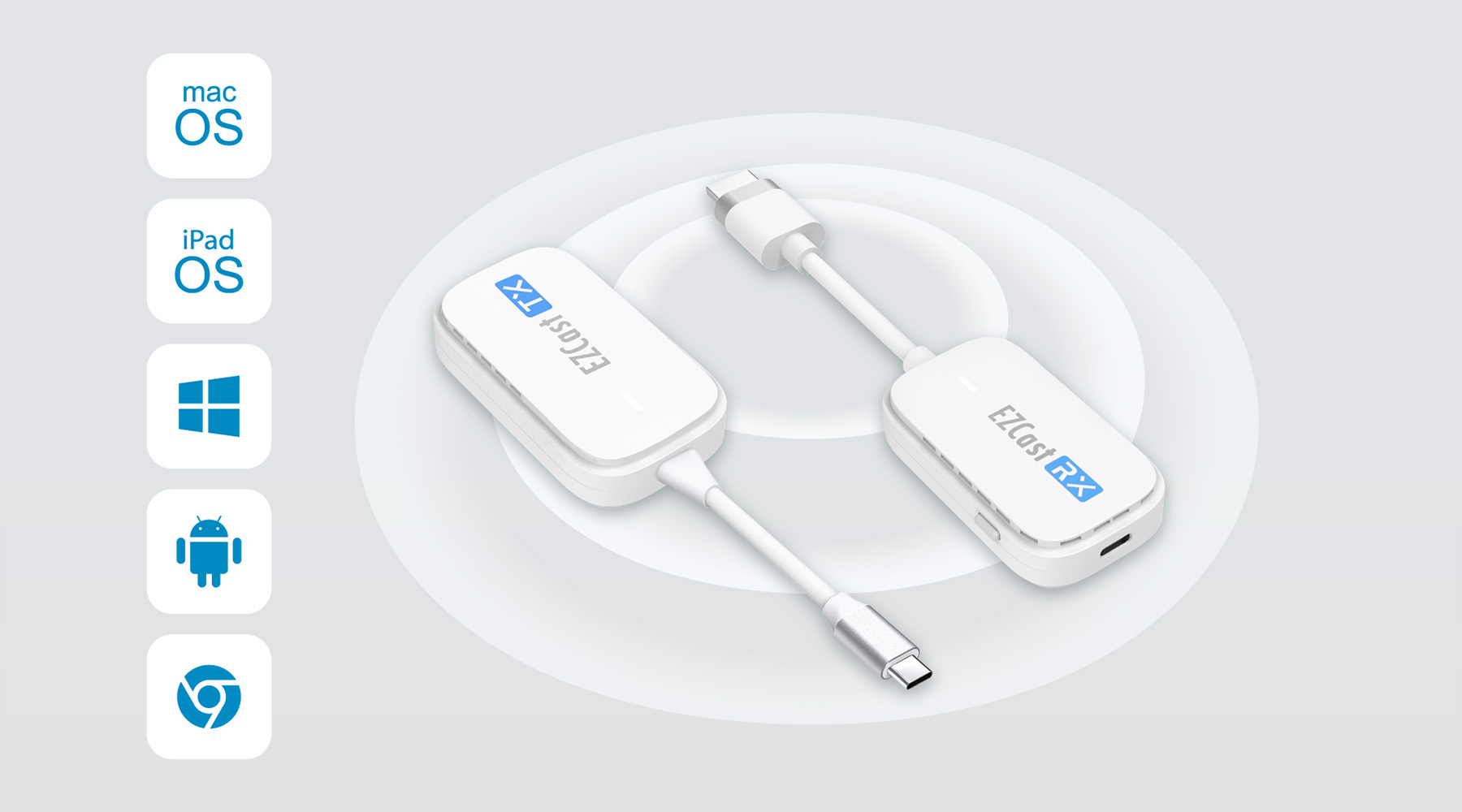 EZCast Pocket HDMI Wireless Display 4K (Projector, TV, PC)