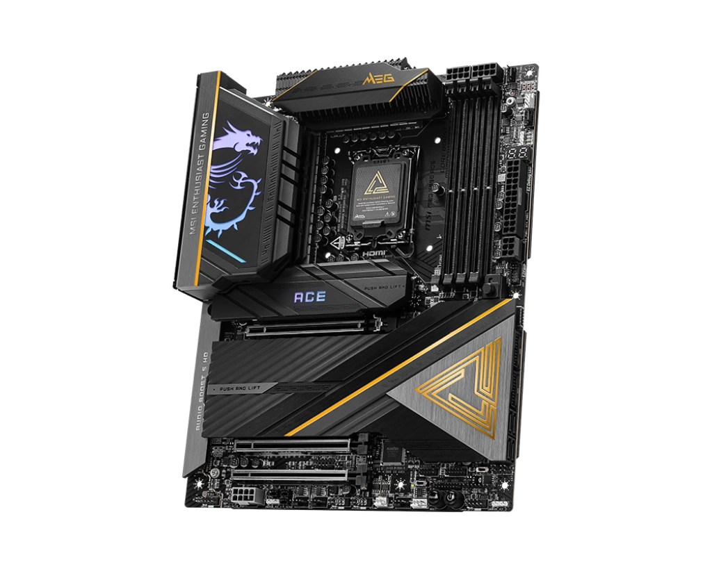 MSI MEG Z890 ACE (ATX | Ultra Series-2 Processor | 10G LAN | Thunderbolt4 | Wi-Fi 7 | DDR5 | Gen5 M.2 Support)