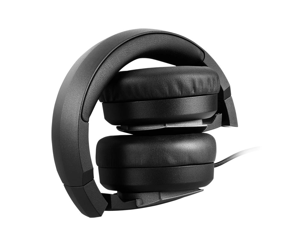 MSI IMMERSE GH61 (Wired | 3.5mm Audio Jack & USB | 40mm Driver | Unidirectional Microphone | Adjustable Headband | Foldable Design | HD 7.1 Surround S