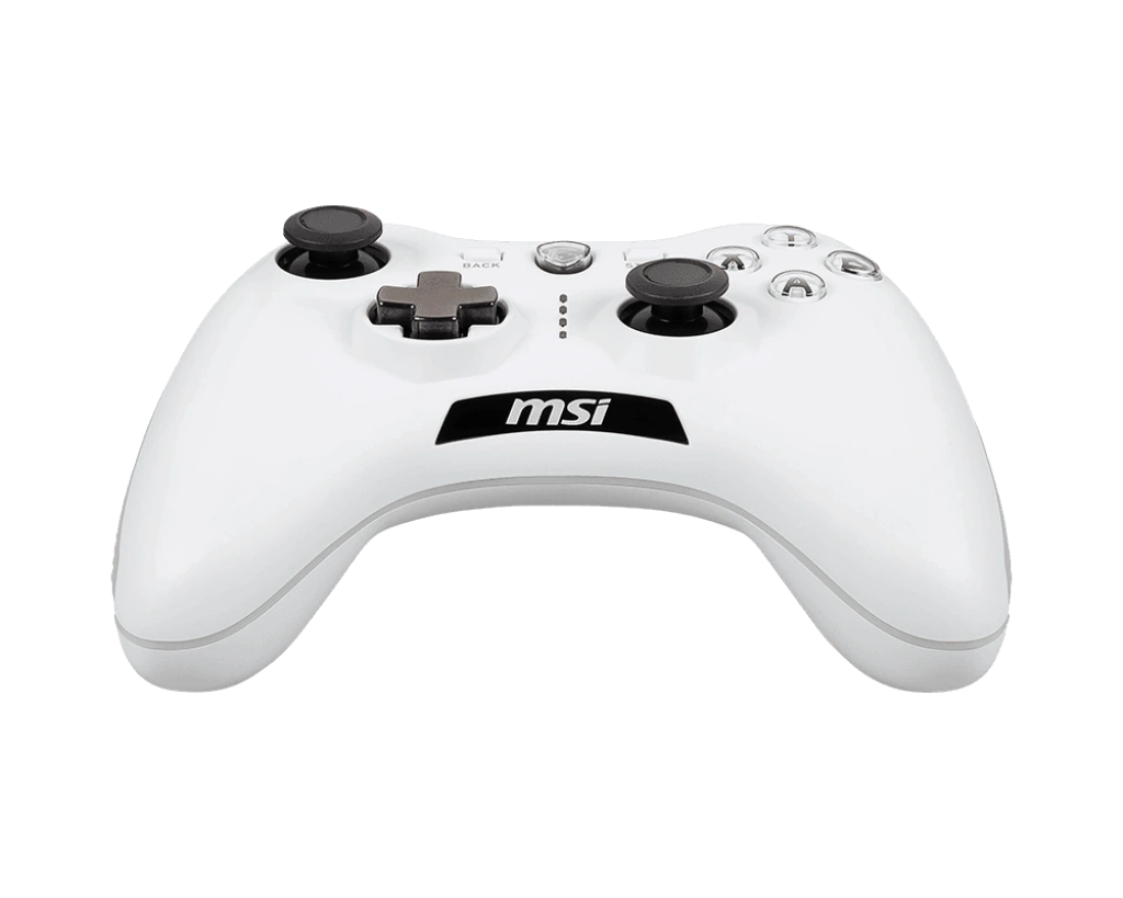 MSI Force GC20 V2 White (Wired | Support PC & Android | Dual Vibration Motor | Durable Switches | Micro USB)