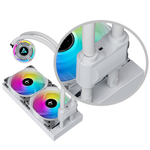 Golden Field Dragon Scale 240 (Double 12CM RGB FAN | Aluminum Radiator | Support Intel & AMD System)