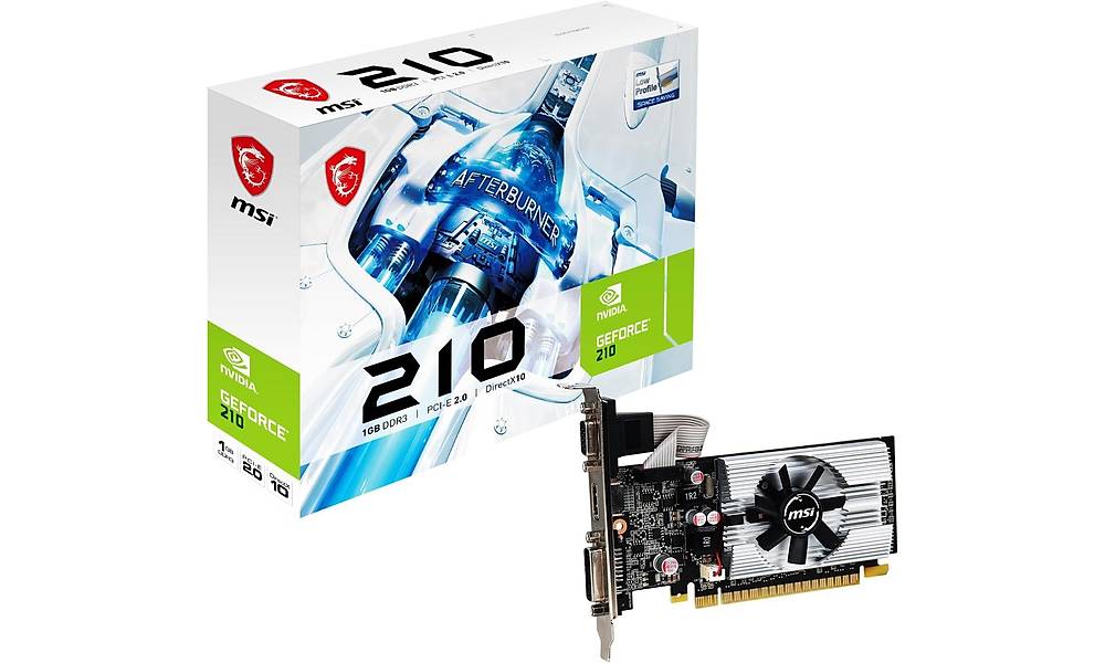 MSI GeForce N210-1GD3/LP (1GB GDDR3 | 64-bits | HDMI, VGA Port)
