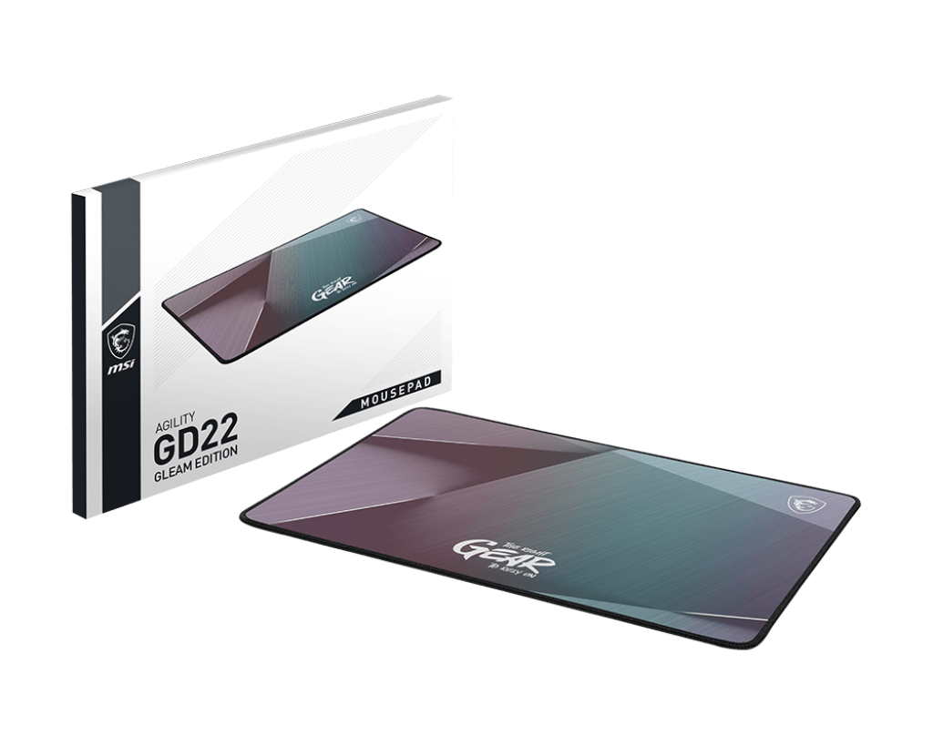 MSI Agility GD22 Gleam Edition (320mm x 220mm x 3mm | Natural Rubber Base | 100% splash proof)
