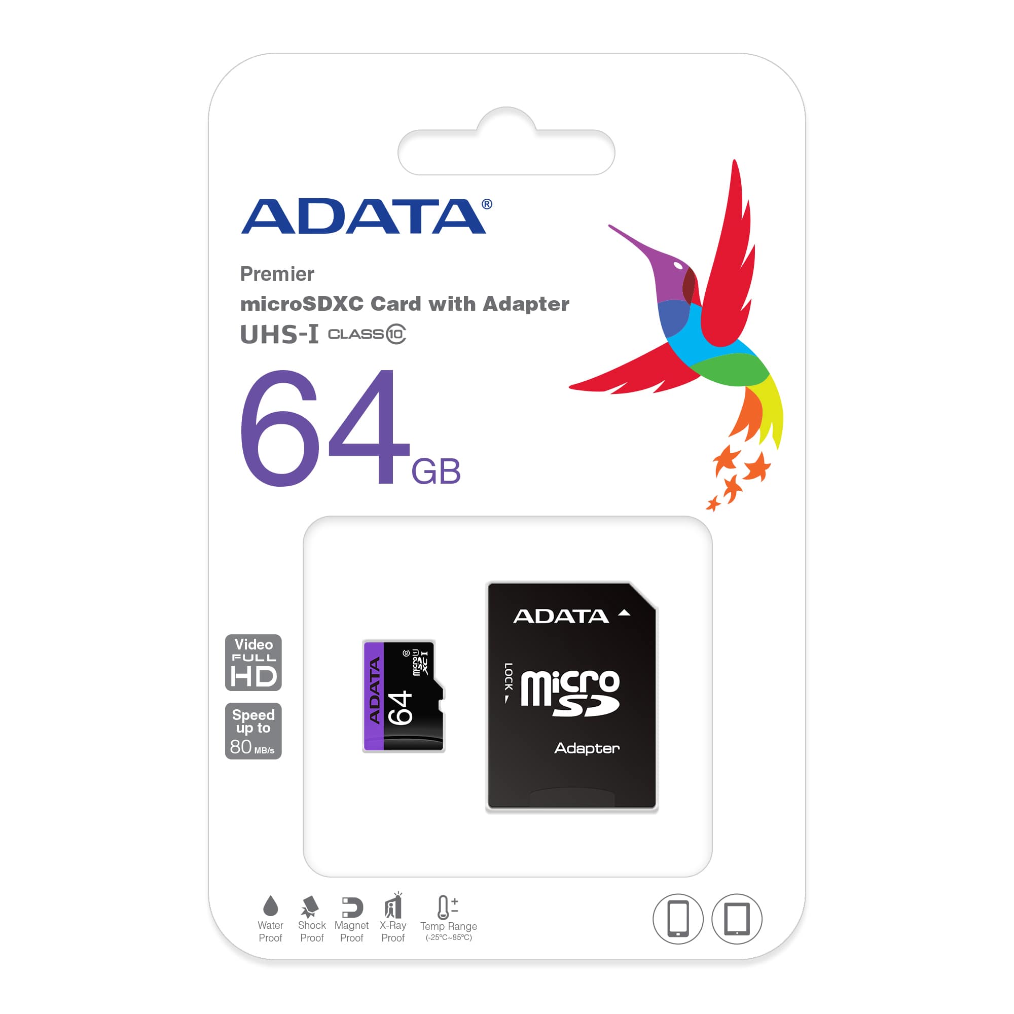ADATA Micro SD 64GB (Support Full HD)