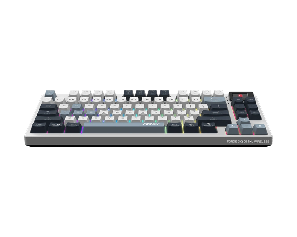 MSI Forge GK600 TKL SKY  (Mechanical Linear, Anti-Ghosting Keys,RGB, 50M+ Key Stroke Life, 1