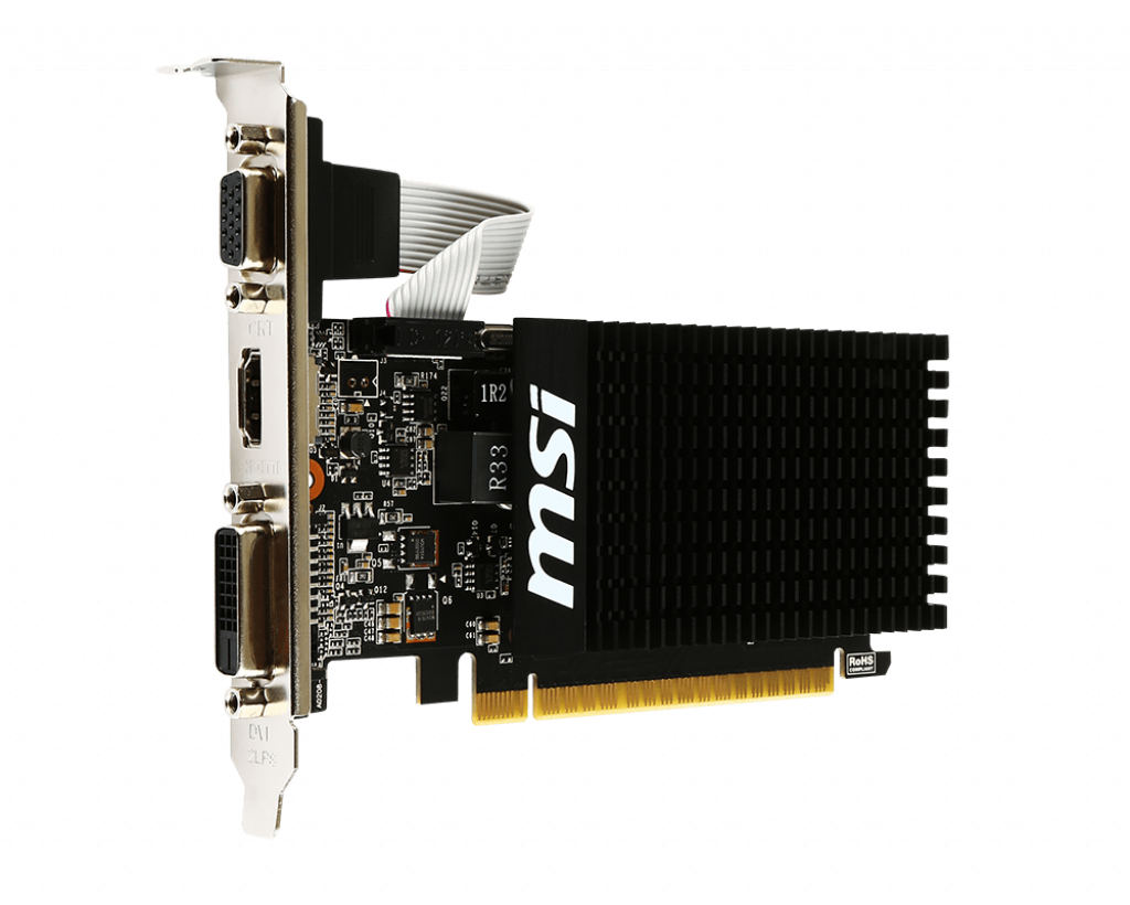 MSI GeForce GT 710 2GD3H LP (2GB GDDR3 | 64-bits | Support 4K@30Hz | HDMI)