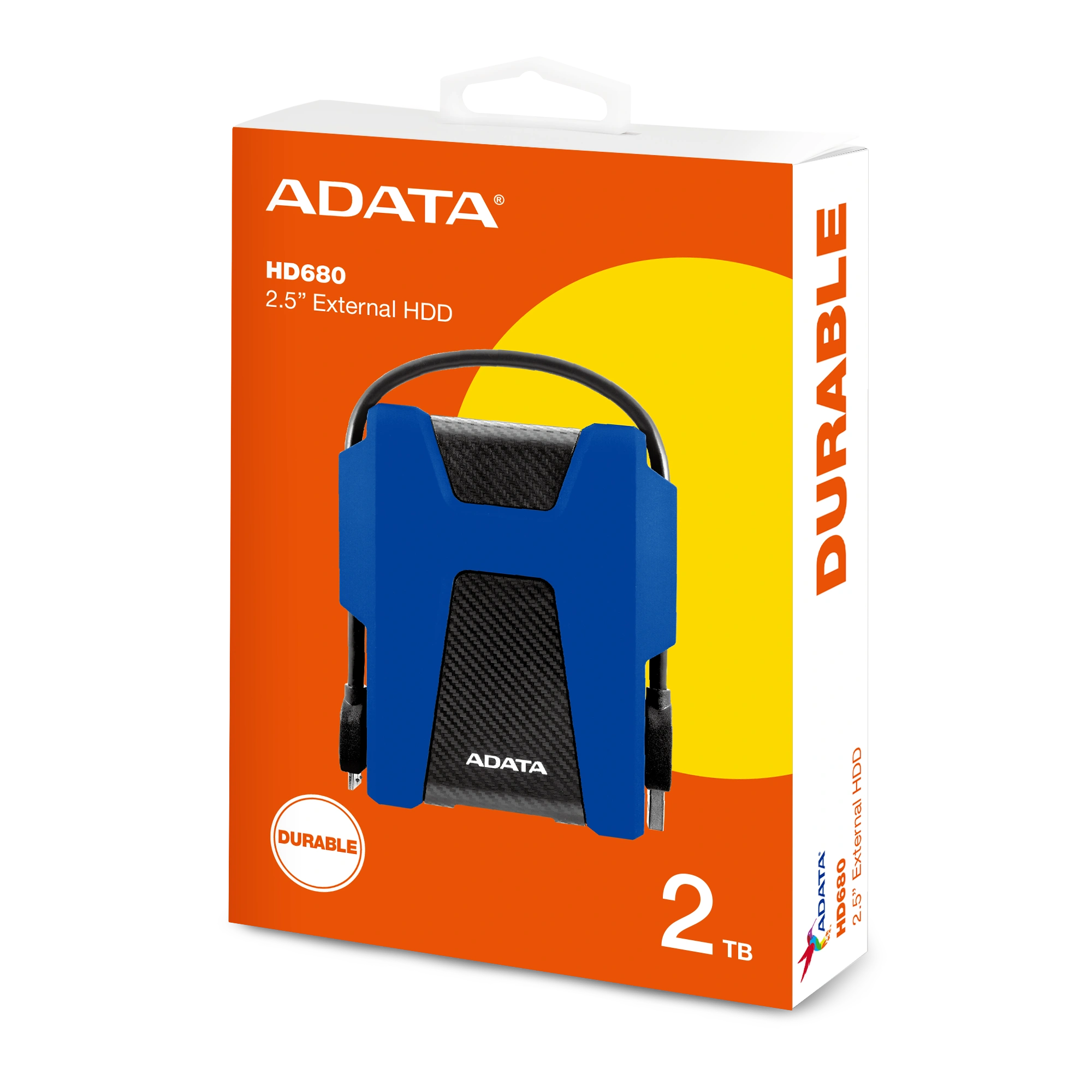ADATA HD680 (USB 3.2 | Shock Absorbing | Detachable USB Cable)
