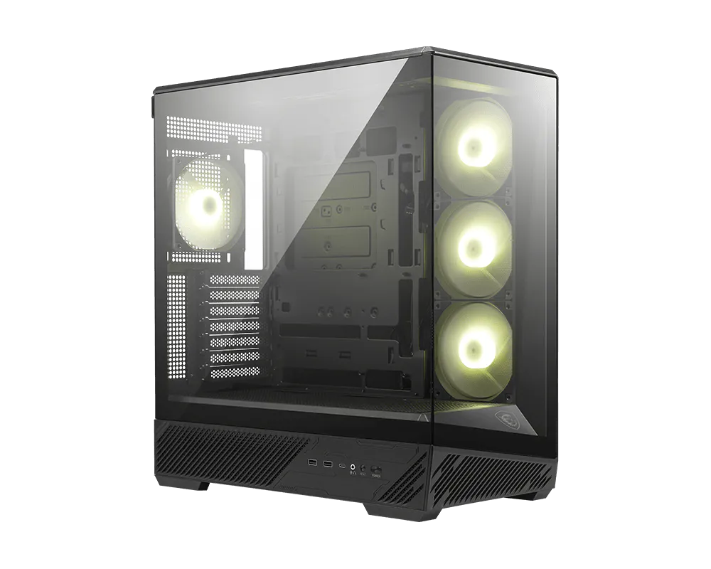 MSI MAG PANO 130R PZ Mid-Tower Gaming PC Case | 400mm GPU Support | USB Type-C | Back-Connect)