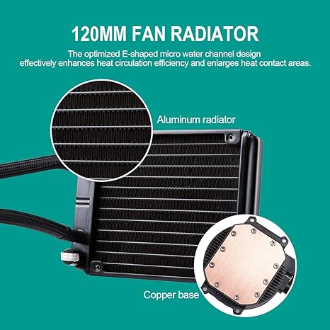 Golden Field Dragon Scale 120 (Single 12CM RGB FAN | Aluminum Radiator | Support Intel & AMD System)