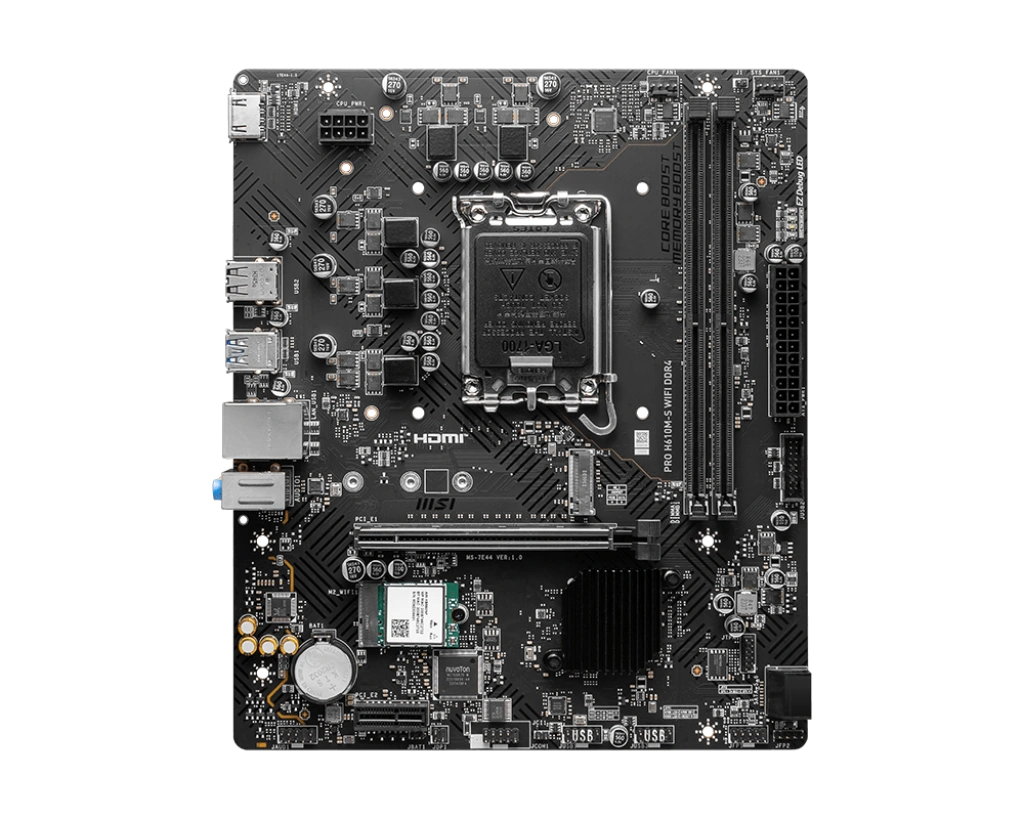 MSI PRO H610M-S Wi-Fi DDR4 (Micro-ATX | Support 14th, 13th & 12th Gen Intel Processor)