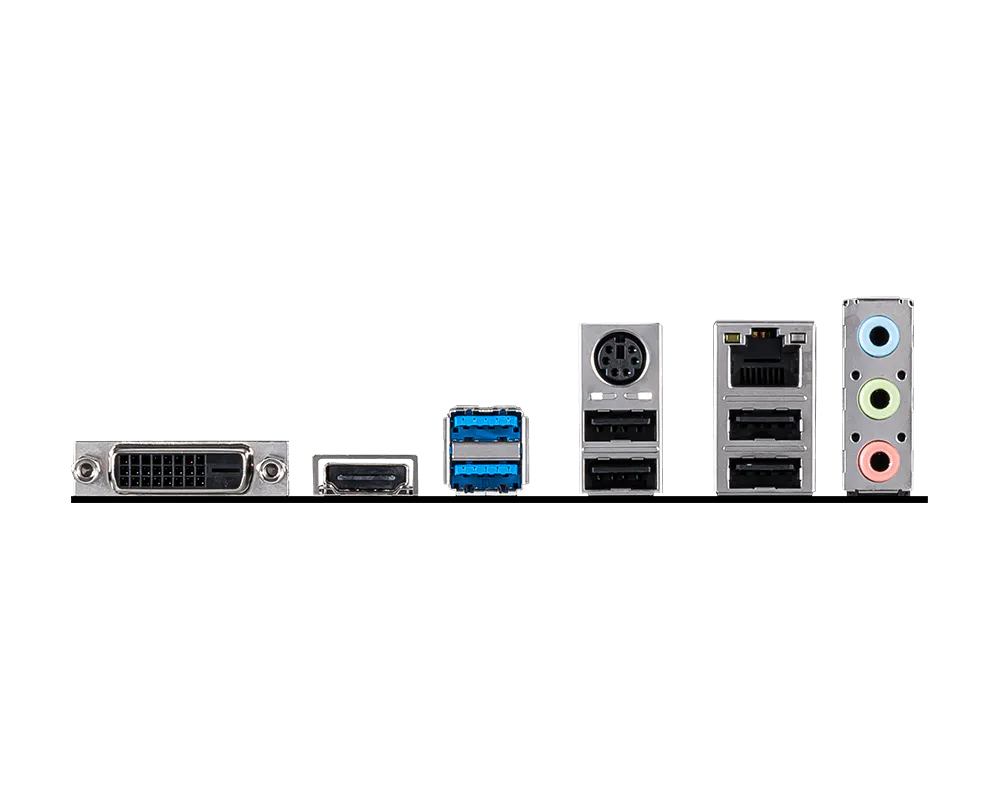 MSI H410M-A PRO Motherboard (m-ATX, 10th Gen Intel Core, DDR4, M.2 Slot, G LAN, HDMI)