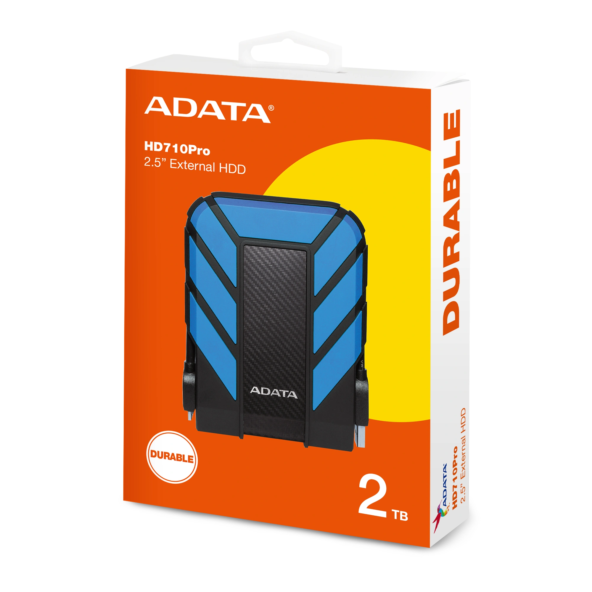 ADATA HD710P (USB 3.2 | Shock Absorbing | Detachable USB Cable | IP68 Water & Dust Protection)