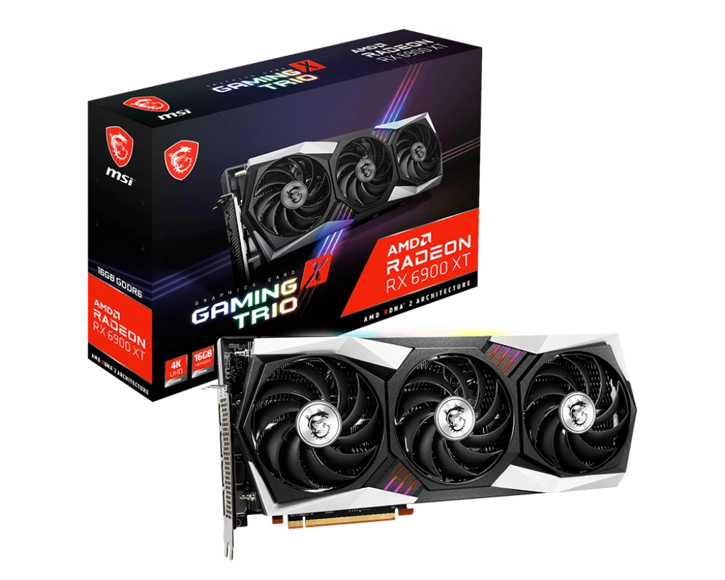 MSI Radeon RX 6900 XT Gaming X Trio 16G (16GB GDDR6 | 256-bits | Triple TORX FAN 4.0 | RGB Mystic Light)