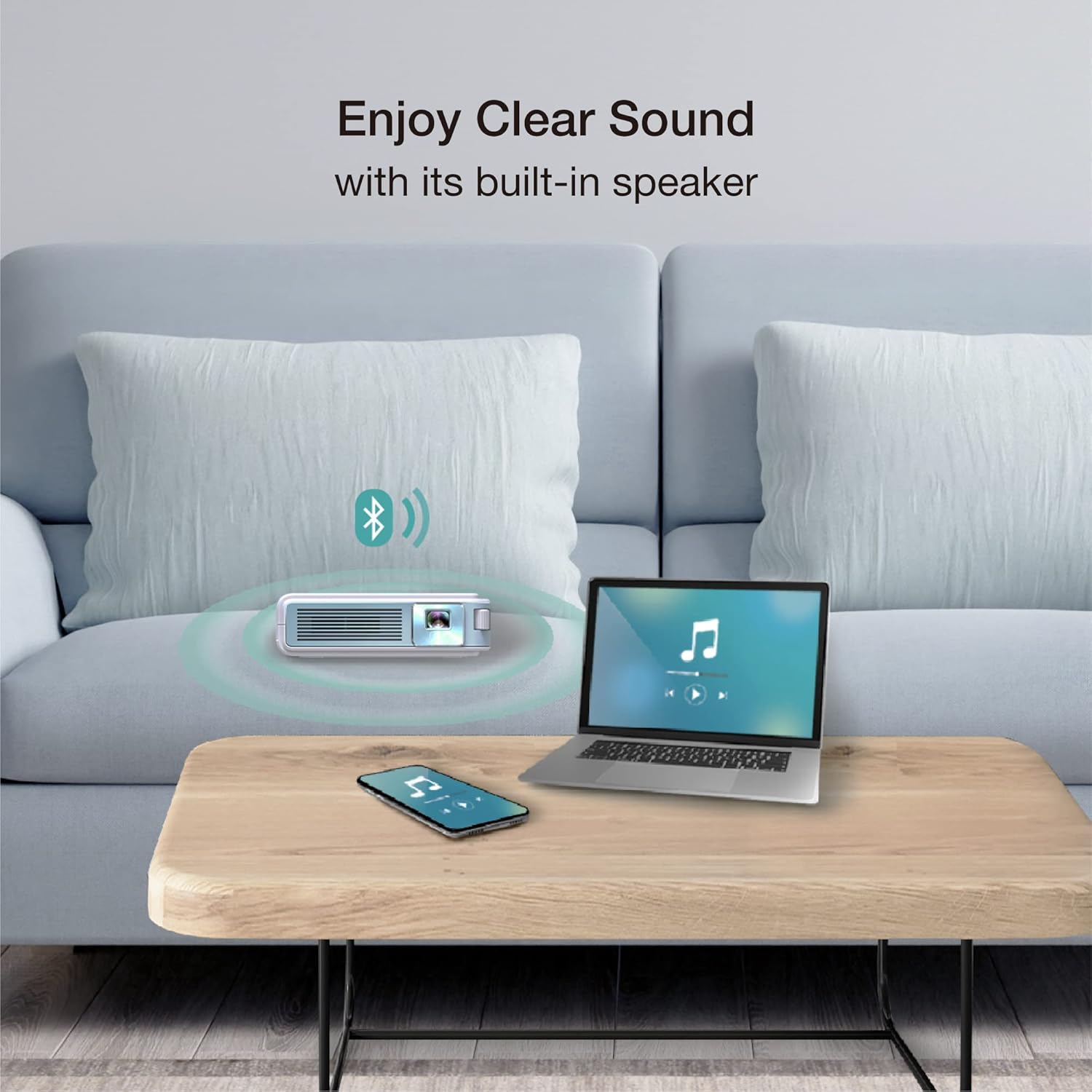 EZCast Beam J4a (480p | 300 Lumens | 20000Hrs Lamp Life | Android | Wi-Fi | 2W Speaker)