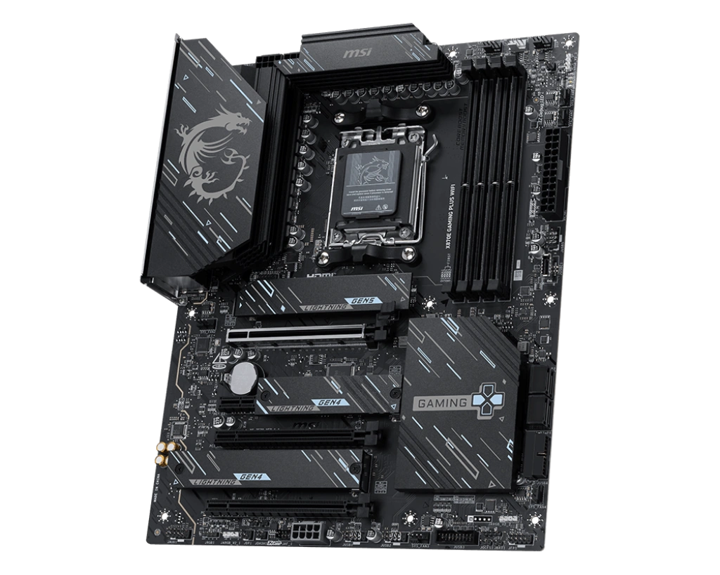 MSI X870E GAMING PLUS WIFI (ATX | Support AMD AM5 Series Processor | Gen5 SSD | DDR5 | Wi-Fi 7)