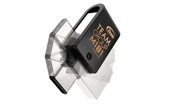 TeamGroup M181 USB-C OTG Pendrive (64GB | USB-C & USB 3.2 | Support Mobile/Tablet/PC | 33mm Compact Size)
