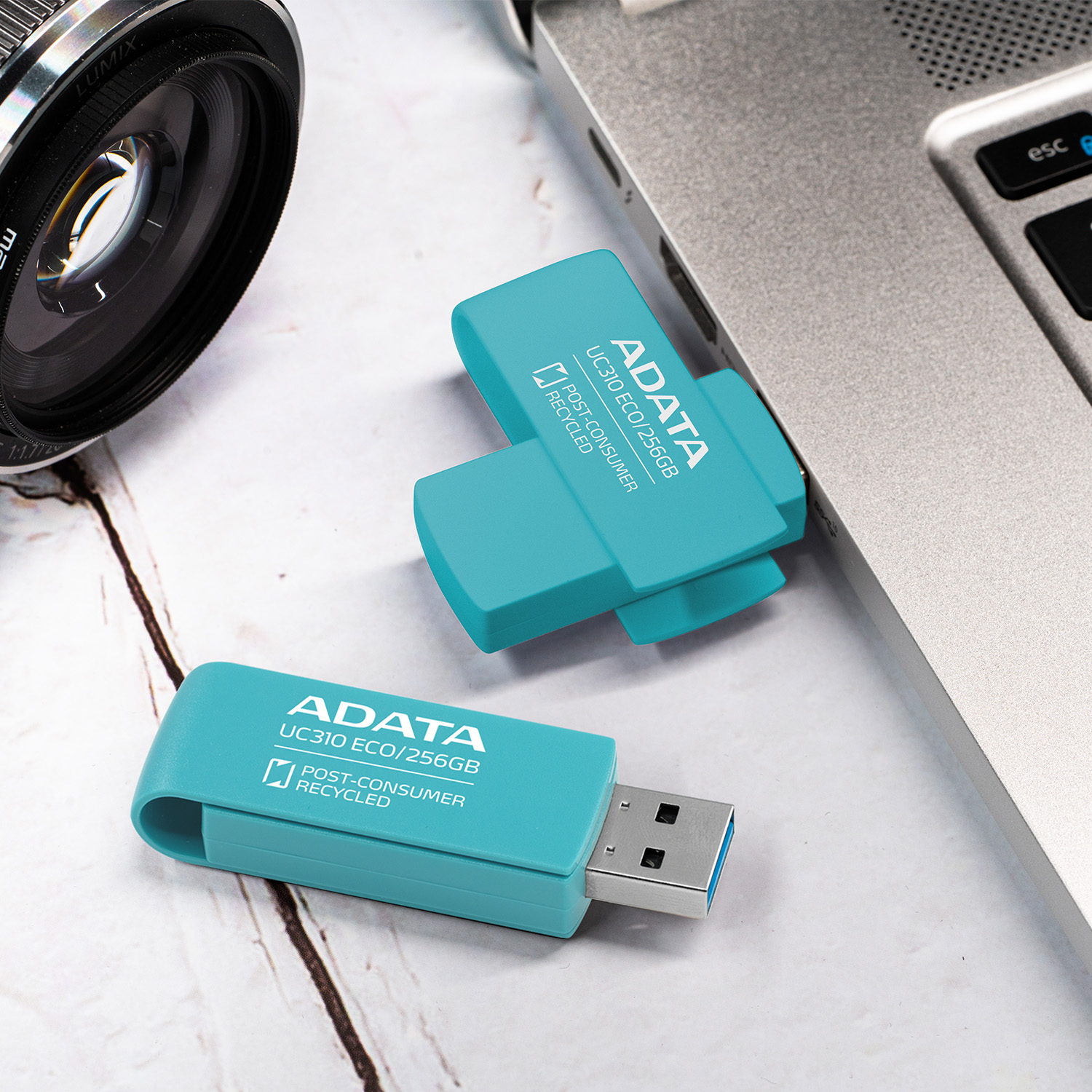 ADATA UC310 ECO Pendrive (32GB USB 3.2 | Capless Swivel Design)