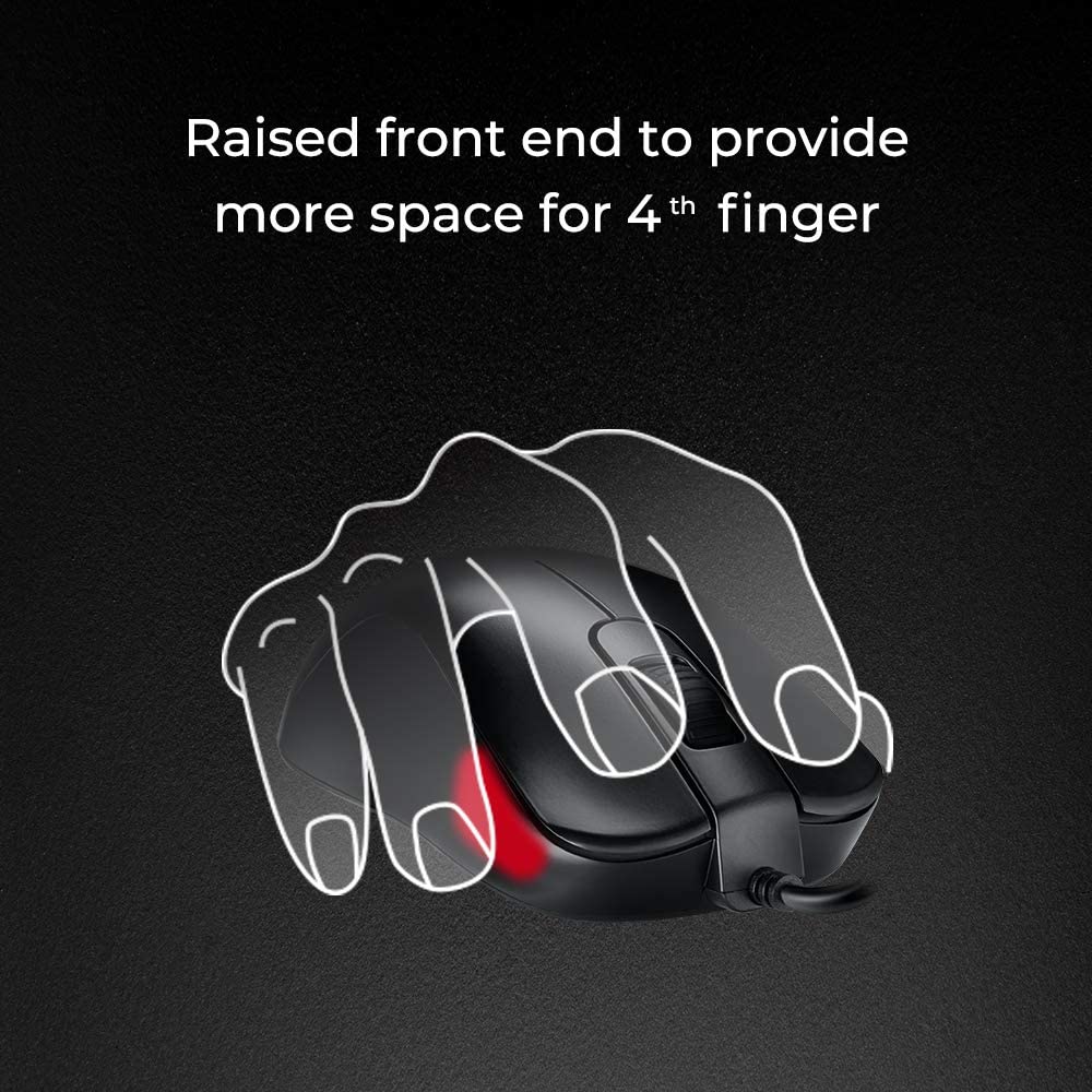 BenQ Zowie S2 (3200 DPI | 5 Buttons | 3360 Sensor | RR 1000Hz | Wired)