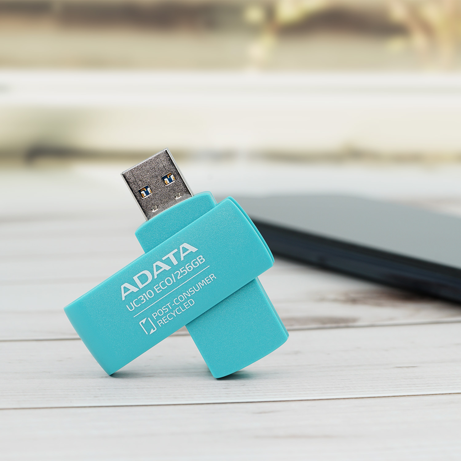 ADATA UC310 ECO Pendrive (64GB USB 3.2 | Capless Swivel Design)