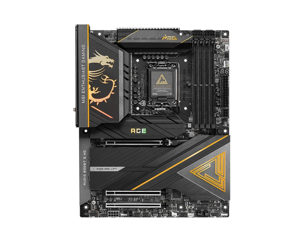 MSI MEG Z890 ACE (ATX | Ultra Series-2 Processor | 10G LAN | Thunderbolt4 | Wi-Fi 7 | DDR5 | Gen5 M.2 Support)