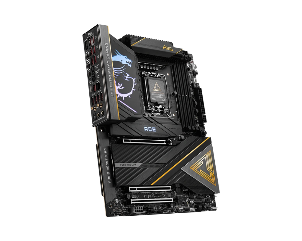 MSI MEG Z890 ACE (ATX | Ultra Series-2 Processor | 10G LAN | Thunderbolt4 | Wi-Fi 7 | DDR5 | Gen5 M.2 Support)