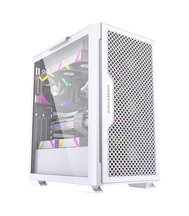 Golden Field KT02B (ATX MB Support | 4 RGB | Support 340mm GPU Length | with Goldkist 650W 80+ Bronze PSU)