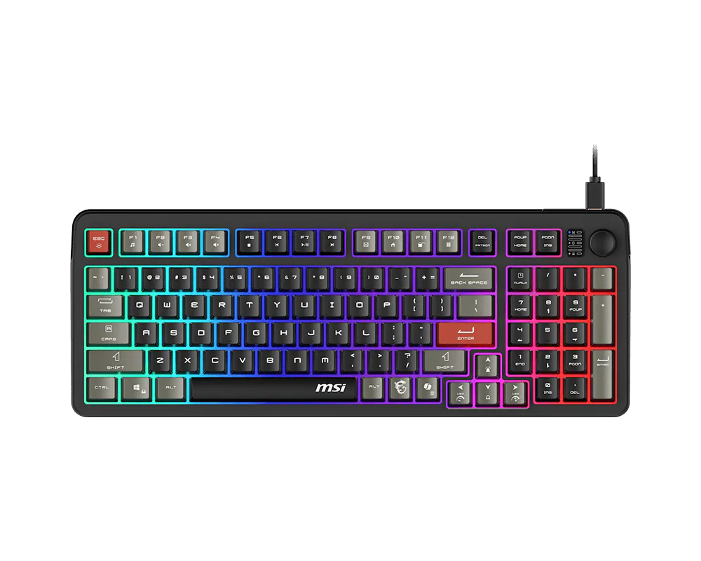 MSI Forge GK110 RGB Gaming USB  / Membrane Switch / wired Keyboard