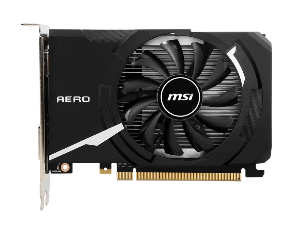 MSI GeForce GT 1030 Aero ITX 4G D4 OC (4GB GDDR4 | 64-bits | Support 4K@60Hz)