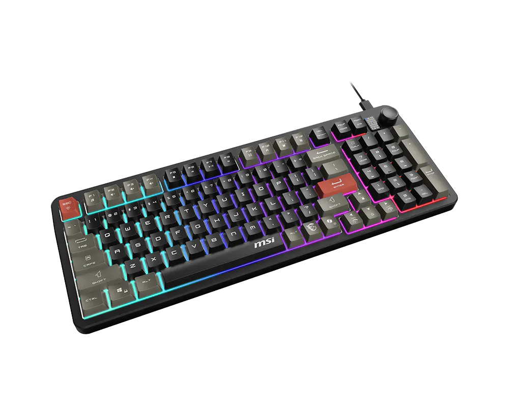 MSI Forge GK110 RGB Gaming USB  / Membrane Switch / wired Keyboard